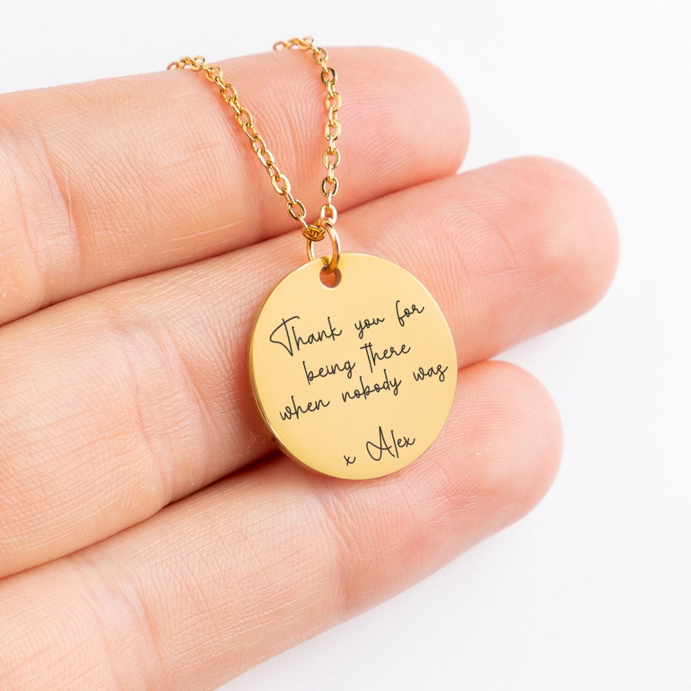 Custom Message Necklace | Son to Mom | Mothers Day