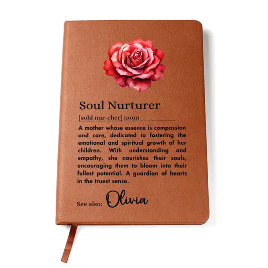 Graphic Journal | Mother Definition | Bloom Birth Flower | Personalized with Name