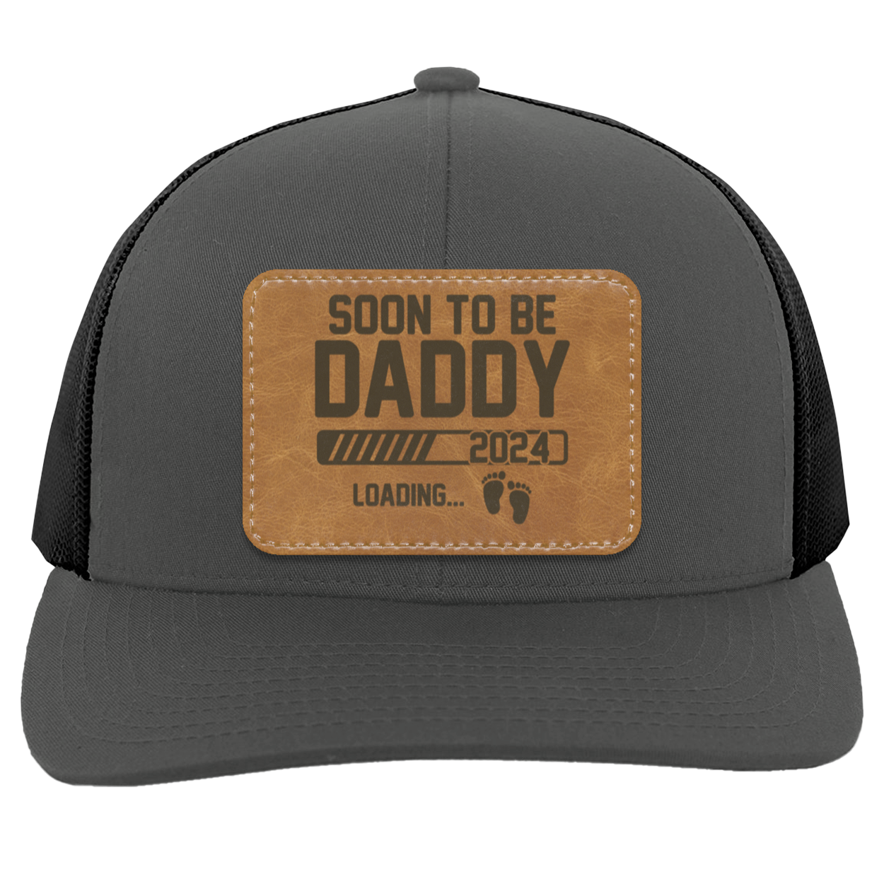 Soon to Be Daddy 2024 | Leather | Trucker Patch Hat