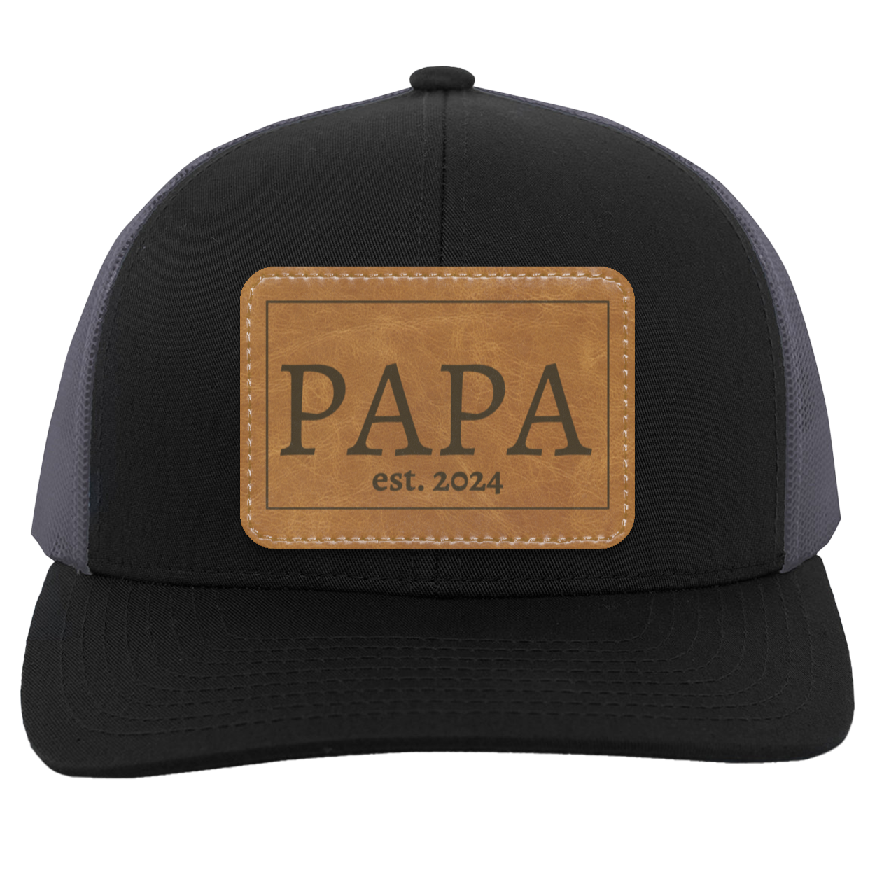 Papa est 2024 | Leather Patch Hat