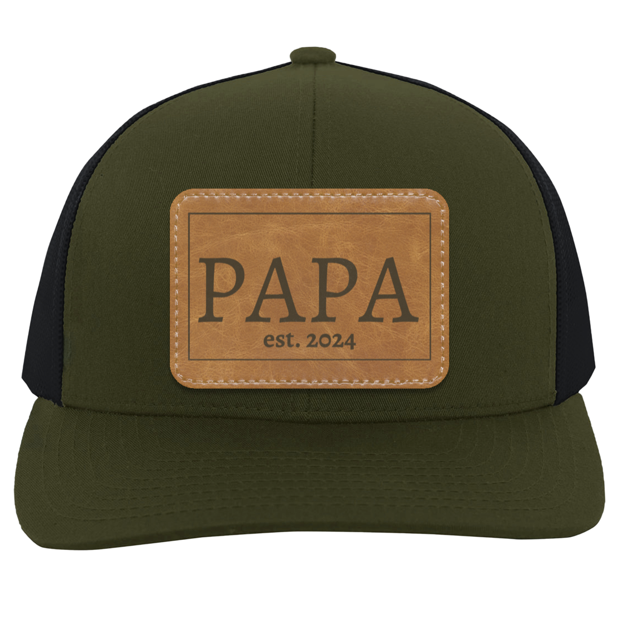 Papa est 2024 | Leather Patch Hat