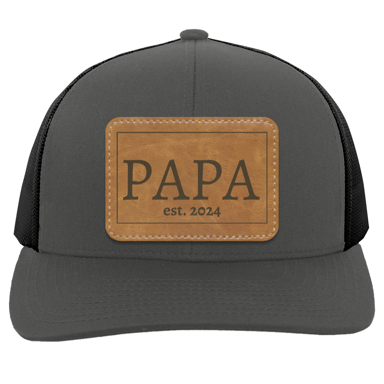 Papa est 2024 | Leather Patch Hat