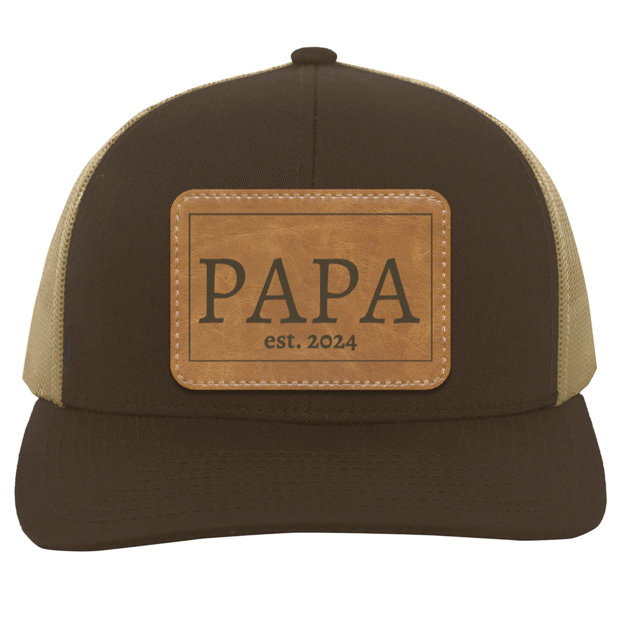 Papa est 2024 | Leather Patch Hat