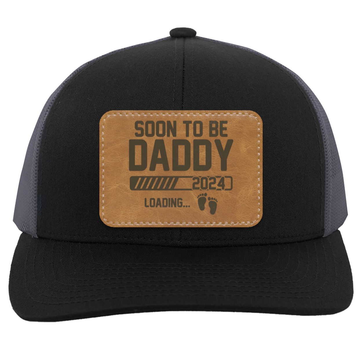 Soon to Be Daddy 2024 | Leather | Trucker Patch Hat