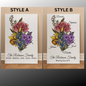 Personalized wrapped gallery canvas, Birth Month Flowers Gift For Grandma, Easter, Nana Gifts, Mothers Day Gift - Portrait