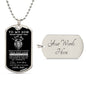 To My Son | Dog Tag Chain