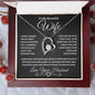 To My Beautiful Wife | Forever Love Necklace WB