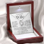 To My Beautiful Wife | Forever Love Necklace BWv2