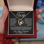 To My Beautiful Wife | Forever Love Necklace WB