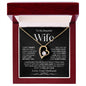 To My Beautiful Wife | Forever Love Necklace WBv2