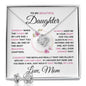 To My Beautiful Daughter - Love Knot Earring & Necklace Set