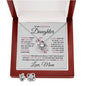 To My Beautiful Daughter - Love Knot Earring & Necklace Set