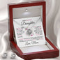 To My Beautiful Daughter - Love Knot Earring & Necklace Set
