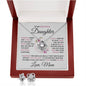 To My Beautiful Daughter - Love Knot Earring & Necklace Set