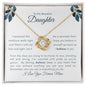 To My Beautiful Daughter | Love Knot Necklace