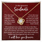 To My Beautiful Soulmate | Love Knot Necklace