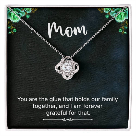 Forever Grateful Mom Necklace - Family Unity Jewelry