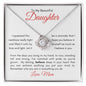 To My Beautiful Daughter | Love Knot Necklace