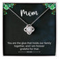 Forever Grateful Mom Necklace - Family Unity Jewelry