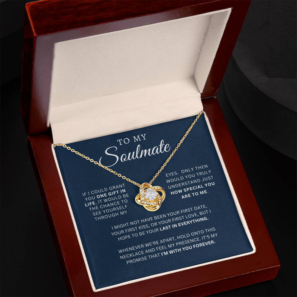 To My Soulmate | Love Knot Necklace