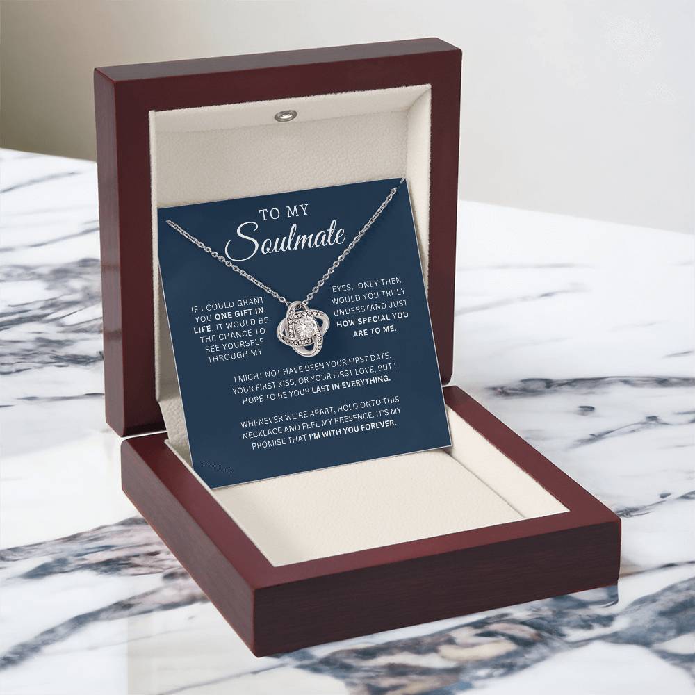 To My Soulmate | Love Knot Necklace