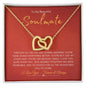 To My Beautiful Soulmate | Interlocking Hearts Necklace