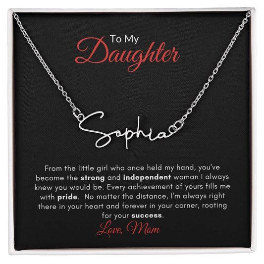 To My Daughter | Signature Name Necklace