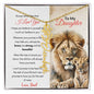 To My Daughter | Birth Month Flower Name Necklace