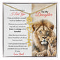 To My Daughter | Birth Month Flower Name Necklace