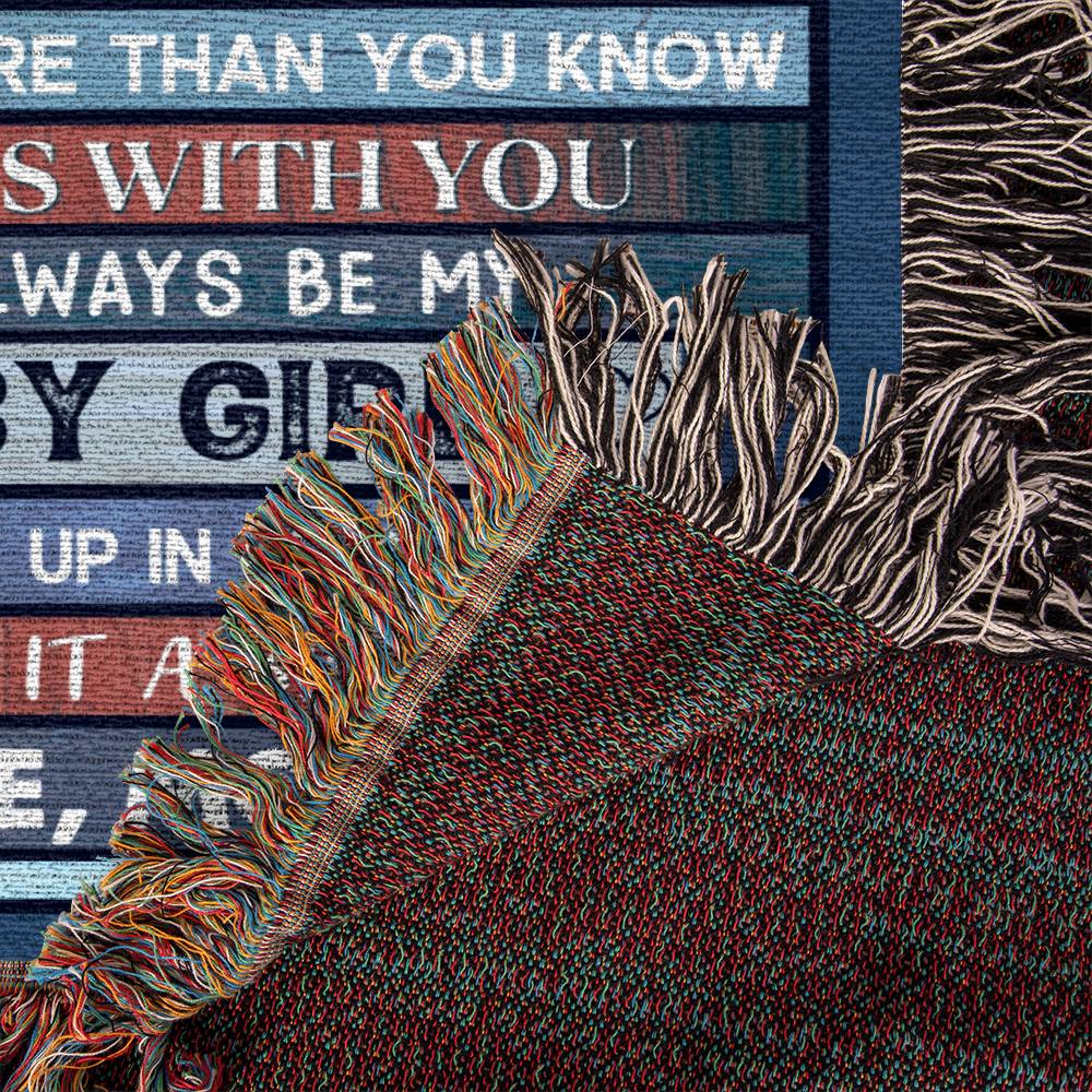 Mother to Daughter | Woven Blanket | Brick Layer Style Storm