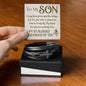 To My Son | Cross Bracelet | Blessed and Proud
