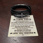 To My Son | Cross Bracelet | Never Forget