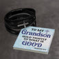 To My Grandson | Cross Bracelet | Hold Tightly