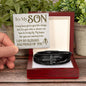 To My Son | Cross Bracelet | Blessed and Proud