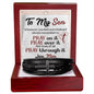 To My Son | Cross Bracelet | Pray on It