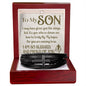 To My Son | Cross Bracelet | Blessed and Proud