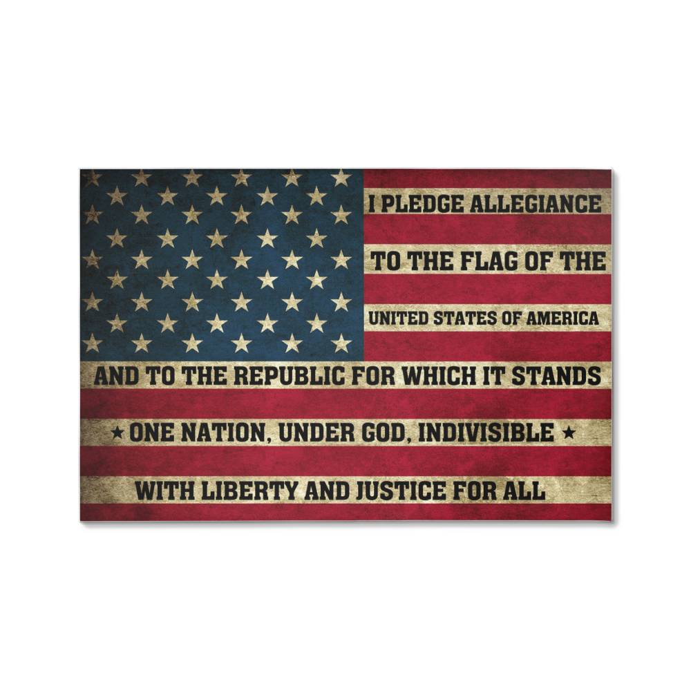 Gallery Wrapped Canvas: Pledge of Allegiance Edition
