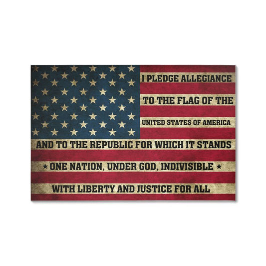Gallery Wrapped Canvas: Pledge of Allegiance Edition