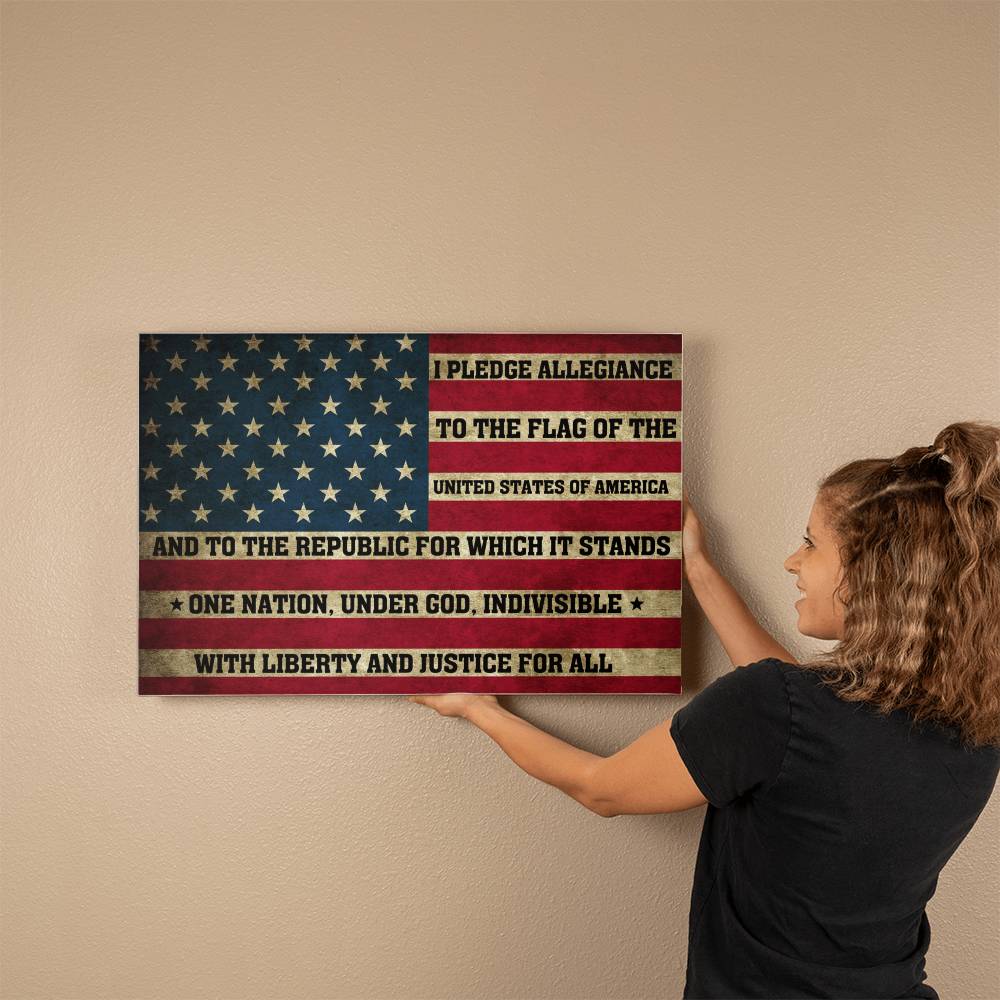 Gallery Wrapped Canvas: Pledge of Allegiance Edition