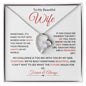To My Beautiful Wife | Forever Love Necklace