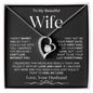 To My Beautiful Wife | Forever Love Necklace WBv2