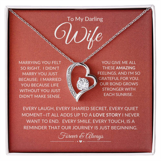 To My Darling Wife | Forever Love Necklace