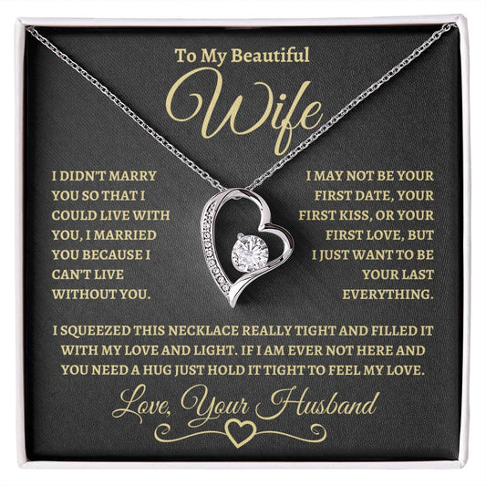 To My Beautiful Wife | Forever Love Necklace  GB