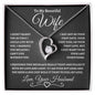 To My Beautiful Wife | Forever Love Necklace WB