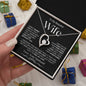 To My Beautiful Wife | Forever Love Necklace WBv2