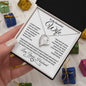 To My Beautiful Wife | Forever Love Necklace BW