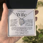 To My Beautiful Wife | Forever Love Necklace BWv2