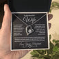 To My Beautiful Wife | Forever Love Necklace WB