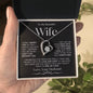 To My Beautiful Wife | Forever Love Necklace WBv2