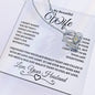 To My Beautiful Wife | Forever Love Necklace BW